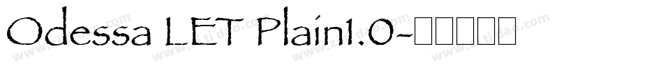 Odessa LET Plain1.0字体转换